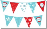 Snow Globe Winter Wonderland - Birthday Party Themed Pennant Set