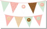 Donut Party - Birthday Party Themed Pennant Set