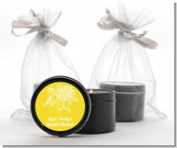 Peony - Bridal Shower Black Candle Tin Favors