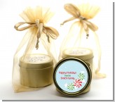 Peppermint Candy - Christmas Gold Tin Candle Favors