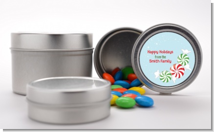 Peppermint Candy - Custom Christmas Favor Tins