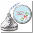 Peppermint Candy - Hershey Kiss Christmas Sticker Labels thumbnail