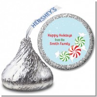 Peppermint Candy - Hershey Kiss Christmas Sticker Labels