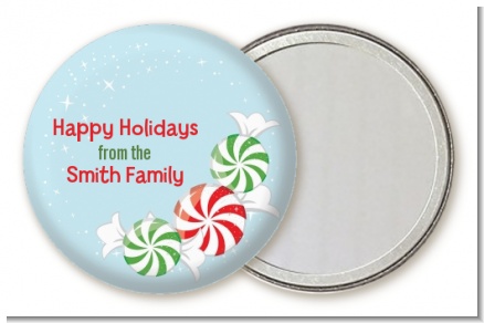 Peppermint Candy - Personalized Christmas Pocket Mirror Favors