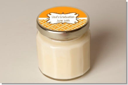 Personalized Jar Candle - Graduation Party Favor - Graduation Party Personalized Candle Jar