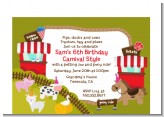 Petting Zoo Carnival - Birthday Party Petite Invitations