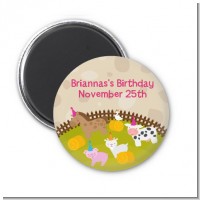 Petting Zoo - Personalized Birthday Party Magnet Favors
