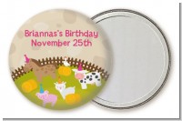 Petting Zoo - Personalized Birthday Party Pocket Mirror Favors