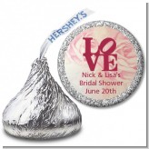 Philadelphia LOVE - Hershey Kiss Bridal Shower Sticker Labels