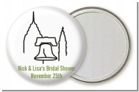 Philadelphia Skyline - Personalized Bridal Shower Pocket Mirror Favors