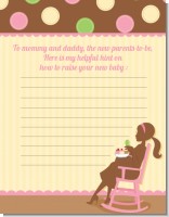 Pickles & Ice Cream - Baby Shower Notes of Advice