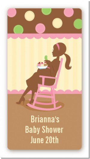 Pickles & Ice Cream - Custom Rectangle Baby Shower Sticker/Labels