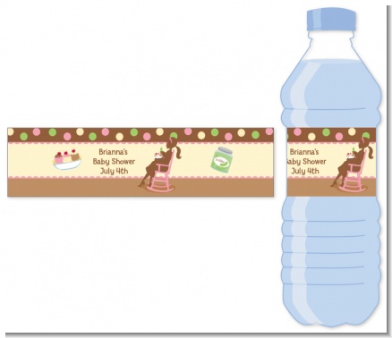Pickles & Ice Cream - Personalized Baby Shower Water Bottle Labels
