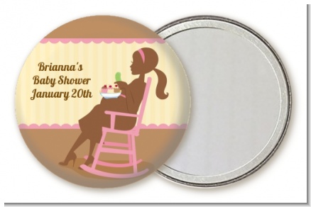Pickles & Ice Cream - Personalized Baby Shower Pocket Mirror Favors