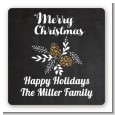 Pine Cones - Square Personalized Christmas Sticker Labels thumbnail