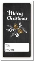 Pine Cones - Custom Rectangle Christmas Sticker/Labels