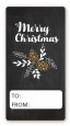 Pine Cones - Custom Rectangle Christmas Sticker/Labels thumbnail