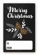 Pine Cones - Custom Large Rectangle Christmas Sticker/Labels thumbnail