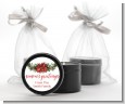 Pinecone Wreath - Christmas Black Candle Tin Favors thumbnail