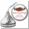 Pinecone Wreath - Hershey Kiss Christmas Sticker Labels thumbnail