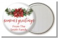 Pinecone Wreath - Personalized Christmas Pocket Mirror Favors thumbnail