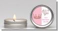 Pink Glitter Baby Crown - Baby Shower Candle Favors thumbnail