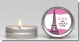 Pink Poodle in Paris - Baby Shower Candle Favors thumbnail