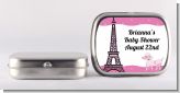 Pink Poodle in Paris - Personalized Baby Shower Mint Tins