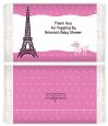 Pink Poodle in Paris - Personalized Popcorn Wrapper Baby Shower Favors thumbnail