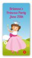 Princess Rolling Hills - Custom Rectangle Birthday Party Sticker/Labels thumbnail