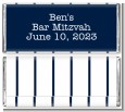 PINSTRIPES - Personalized Bar / Bat Mitzvah Candy Bar Wrappers thumbnail