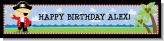 Pirate - Personalized Birthday Party Banners