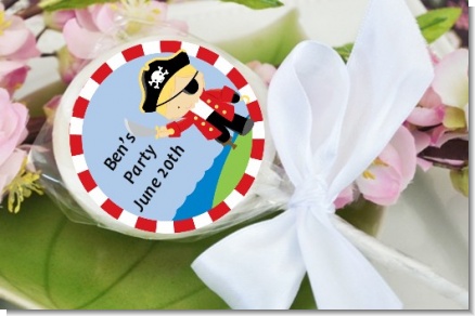 Pirate - Personalized Birthday Party Lollipop Favors