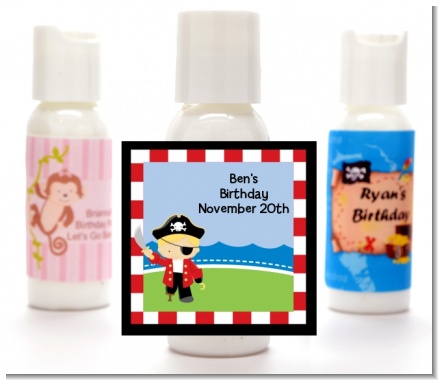 Pirate - Personalized Birthday Party Lotion Favors