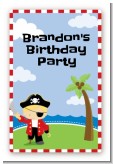 Pirate - Custom Large Rectangle Birthday Party Sticker/Labels