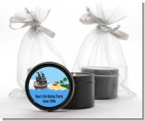 Pirate Ship - Baby Shower Black Candle Tin Favors