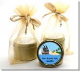 Pirate Ship - Baby Shower Gold Tin Candle Favors