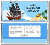 Pirate Ship - Personalized Baby Shower Candy Bar Wrappers