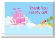 Pirate Ship Girl - Birthday Party Thank You Cards thumbnail