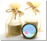 Pirate Ship Girl - Birthday Party Gold Tin Candle Favors