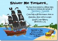 Pirate Ship - Baby Shower Invitations