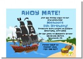 Pirate Ship - Baby Shower Petite Invitations