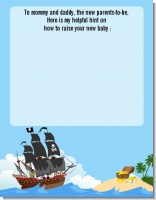 Pirate Ship - Baby Shower Notes of Advice