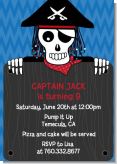 Pirate Skull - Birthday Party Invitations