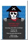 Pirate Skull - Birthday Party Petite Invitations