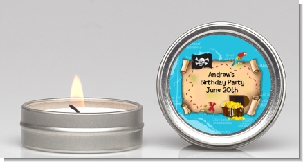 Pirate Treasure Map - Birthday Party Candle Favors