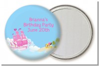 Pirate Ship Girl - Personalized Birthday Party Pocket Mirror Favors