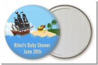 Pirate Ship - Personalized Baby Shower Pocket Mirror Favors