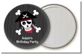 Pirate Skull - Personalized Birthday Party Pocket Mirror Favors