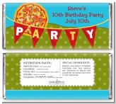 Pizza Party - Personalized Birthday Party Candy Bar Wrappers Pizza Party - Personalized Birthday Party Candy Bar Wrappers